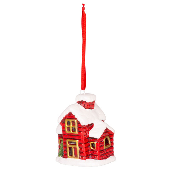 Decoration MagicHome Christmas, House, LED, terracotta, hanging, 5.5x5x7.2 cm Decoration MagicHome Christmas, House, LED, terracotta, hanging, 5.5x5x7.2 cm