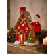 Jõulukuju MagicHome christmas, Maja jõuluvanaga katusel, LED, terrakota, 2xaaa, 27x13x34 cm Jõulukuju MagicHome christmas, Maja jõuluvanaga katusel, LED, terrakota, 2xaaa, 27x13x34 cm