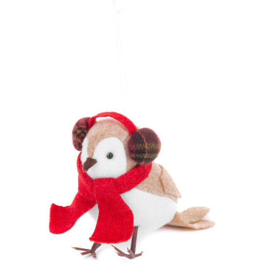 Jõulukuju MagicHome, Lind salliga, 12 cm