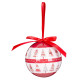 MagicHome Christmas balls, with trees, 6 pcs, 7.5 cm, red/white, for the Christmas tree MagicHome Christmas balls, with trees, 6 pcs, 7.5 cm, red/white, for the Christmas tree