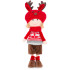 Jõulukujuke MagicHome christmas, Poiss punase ja halli mütsiga, 42 cm