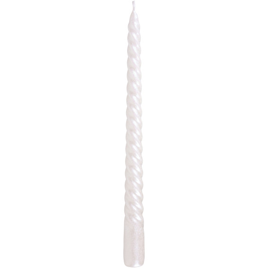 Jõuluküünal MagicHome, 25 cm, pak. 2 tk, valge, spiraalne, keerutatud Jõuluküünal MagicHome, 25 cm, pak. 2 tk, valge, spiraalne, keerutatud