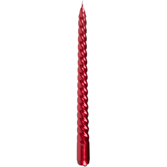 Jõuluküünal MagicHome, 25 cm, pak. 2 tk, punane, spiraal, keerd Jõuluküünal MagicHome, 25 cm, pak. 2 tk, punane, spiraal, keerd