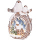 Jõulukuju MagicHome, Linnud majadega, LED, keraamika, 33,3x16,5x47 cm