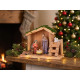 Decoration MagicHome Christmas, Bethlehem, wood, polyresin, 15 cm Decoration MagicHome Christmas, Bethlehem, wood, polyresin, 15 cm