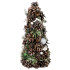 MagicHome Christmas tree, natural, with green balls, 47 cm