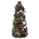 MagicHome Christmas tree, natural, with green balls, 47 cm MagicHome Christmas tree, natural, with green balls, 47 cm