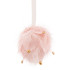 MagicHome Christmas decoration, Ball, down, pink, 10x10x9 cm