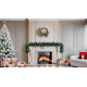 MagicHome Christmas wreath, wicker, with natural twigs, 48x41x11 cm MagicHome Christmas wreath, wicker, with natural twigs, 48x41x11 cm