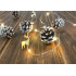 MagicHome Christmas Pine chain, 20x LED warm white, with snowy cones, 2xAA, simple lighting, lighting, L-1.9 m