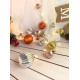 MagicHome Christmas Ball chain, 20x LED warm white, with balls, 2xAA, simple lighting, lighting, L-1.9 m