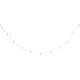 MagicHome Christmas Ball chain, 20x LED cold white, with balls and flakes, silver, 2xAA, simple lighting, lighting, L-1.9 m
