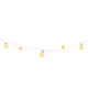 MagicHome Christmas Ball chain, 20x LED warm white, with balls and stars, gold, 2xAA, simple lighting, lighting, L-1.9 m MagicHome Christmas Ball chain, 20x LED warm white, with balls and stars, gold, 2xAA, simple lighting, lighting, L-1.9 m