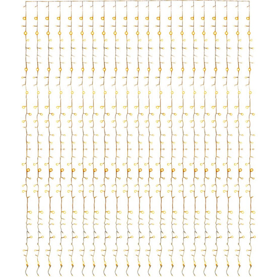 MagicHome Christmas Curtain chain, 160x LED warm white, 230V, 50 Hz, 8 functions, timer, lighting, L-1.5 + 2 m MagicHome Christmas Curtain chain, 160x LED warm white, 230V, 50 Hz, 8 functions, timer, lighting, L-1.5 + 2 m