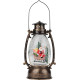 Lantern MagicHome Christmas Retro, LED, with Santa, with glitter, black, 3xAA, plastic, 13x11x24/35 cm Lantern MagicHome Christmas Retro, LED, with Santa, with glitter, black, 3xAA, plastic, 13x11x24/35 cm