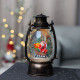 Lantern MagicHome Christmas Retro, LED, with Santa, with glitter, black, 3xAA, plastic, 13x11x24/35 cm Lantern MagicHome Christmas Retro, LED, with Santa, with glitter, black, 3xAA, plastic, 13x11x24/35 cm