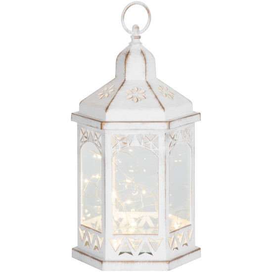 Lantern MagicHome Christmas Morocco, 30x mLED, white, 3xAAA, plastic, timer, 18x15x32 cm Lantern MagicHome Christmas Morocco, 30x mLED, white, 3xAAA, plastic, timer, 18x15x32 cm