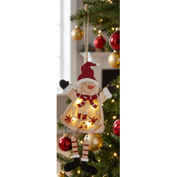 Jõulukaunistus MagicHome, lumememm, LED, ripp, MDF, 12,5x2x23,5 cm Jõulukaunistus MagicHome, lumememm, LED, ripp, MDF, 12,5x2x23,5 cm