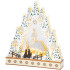 Decoration MagicHome Christmas, Village with Church, LED, MDF, 30x7x33.5 cm, 2x AAA
