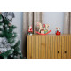 Новогоднее украшение MagicHome, Деревянная лошадка, 12x LED, теплый белый, 25x4x21 см