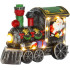 MagicHome Christmas decoration, Christmas locomotive with Santa, LED, 3xAA, interior