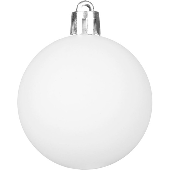 MagicHome Christmas balls, set, 50 pcs, 4-5 cm, white, star, garland, cone, for the Christmas tree MagicHome Christmas balls, set, 50 pcs, 4-5 cm, white, star, garland, cone, for the Christmas tree