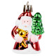 MagicHome Christmas ornament, pack. 6 pcs, Santa, for the Christmas tree, 6 cm MagicHome Christmas ornament, pack. 6 pcs, Santa, for the Christmas tree, 6 cm