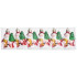 MagicHome Christmas ornament, pack. 6 pcs, Santa, for the Christmas tree, 6 cm