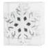 MagicHome Christmas decoration, 12 pcs, snowflake, white, for Christmas tree, 10 cm