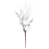 Twig MagicHome Christmas, with berries and apples, white, 32 cm