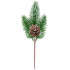 Jõuluoks MagicHome, naturaalne, männikäbiga, lumine, 18 cm