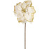 Flower MagicHome Christmas, Poinssetia, white, stem, flower size: 35 cm