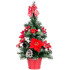 MagicHome Christmas tree, decorated, red, 41 cm