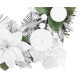 MagicHome Christmas wreath, Advent, white, 25 cm MagicHome Christmas wreath, Advent, white, 25 cm