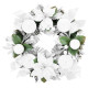 MagicHome Christmas wreath, Advent, white, 25 cm MagicHome Christmas wreath, Advent, white, 25 cm
