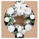 MagicHome Christmas wreath, Advent, white, 25 cm MagicHome Christmas wreath, Advent, white, 25 cm