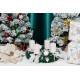 MagicHome Christmas wreath, Advent, white, 25 cm MagicHome Christmas wreath, Advent, white, 25 cm