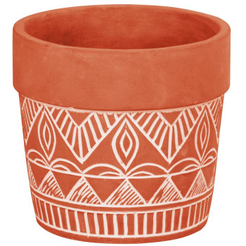 Decoration MagicHome, Flower pot with mosaic, cement, 13,8x13,8x12,5 cm