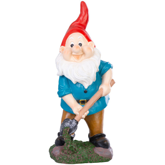 Decoration MagicHome, Dwarf with spade, polyresin, 13,5x13x31 cm Decoration MagicHome, Dwarf with spade, polyresin, 13,5x13x31 cm