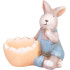 Decoration MagicHome, Rabbit, easter, blue, terakota, 12x7x10,5 cm