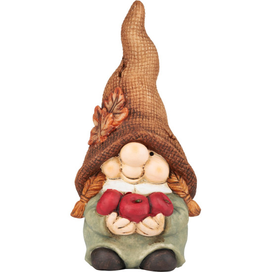 Декоративная садовая фигурка MаgiсHome, Гном - девочка с яблоками, 11x9,5x22,5 см Декоративная садовая фигурка MаgiсHome, Гном - девочка с яблоками, 11x9,5x22,5 см
