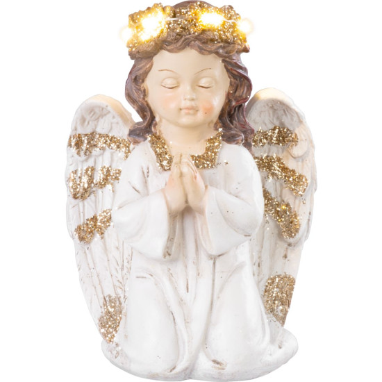 MagicHome kaunistus, Praying Angel, LED, polüresiin, haua jaoks, 11,5x7,5x15,5 cm MagicHome kaunistus, Praying Angel, LED, polüresiin, haua jaoks, 11,5x7,5x15,5 cm