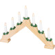 MagicHome Christmas candlestick, 7x LED warm white, wood imitation, 2xAA, interior, 39x4.5x29 cm MagicHome Christmas candlestick, 7x LED warm white, wood imitation, 2xAA, interior, 39x4.5x29 cm