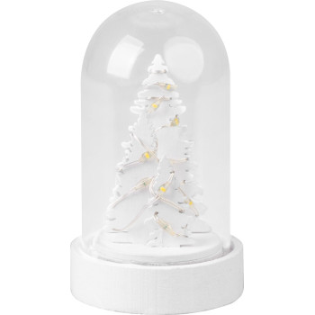Jõulukaunistus MagicHome, valge puu kuplis, LED, soe valge, sisemus, 5,5x9 cm Jõulukaunistus MagicHome, valge puu kuplis, LED, soe valge, sisemus, 5,5x9 cm