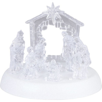 LED рождественское украшение MagicHome Вифлеем , 7x LED, 3xAAA, акрил, 19,5x14x17,5 см