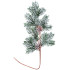 Jõuluoks MagicHome, naturaalne, männikäbidega, lumine, 63 cm