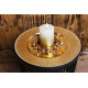 MagicHome Christmas decoration, wreath, berries, gold, 15 cm MagicHome Christmas decoration, wreath, berries, gold, 15 cm