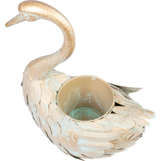 Dekoratsioon MagicHome Mecco, Hani, plekk-lillepott, kuldne, 35x18x43 cm Dekoratsioon MagicHome Mecco, Hani, plekk-lillepott, kuldne, 35x18x43 cm