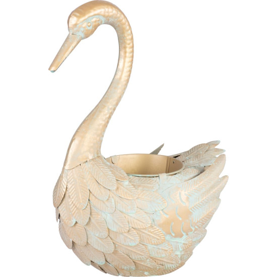 Dekoratsioon MagicHome Mecco, Hani, plekk-lillepott, kuldne, 35x18x43 cm Dekoratsioon MagicHome Mecco, Hani, plekk-lillepott, kuldne, 35x18x43 cm