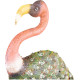 Decoration MagicHome Mecco, Flamingo, tin, 37x19x85 cm Decoration MagicHome Mecco, Flamingo, tin, 37x19x85 cm